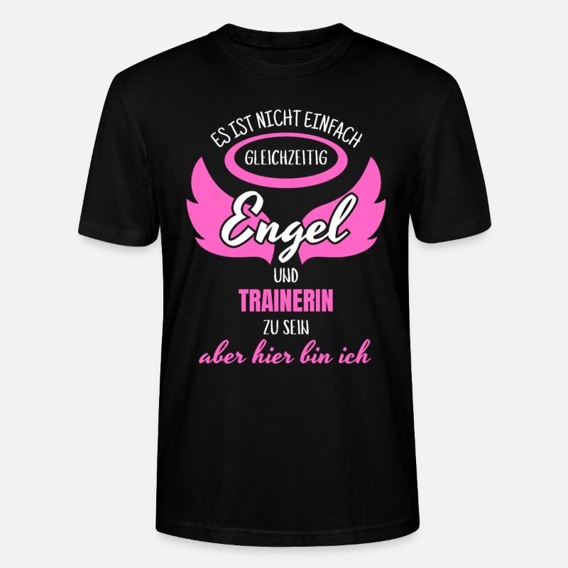 Trainerin Engel - Stanley/Stella Unisex Bio-T-Shirt CRAFTER - Schwarz