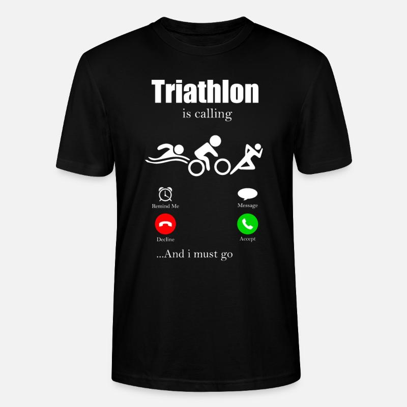 Triathlon - Stanley/Stella Unisex Bio-T-Shirt CRAFTER - Schwarz