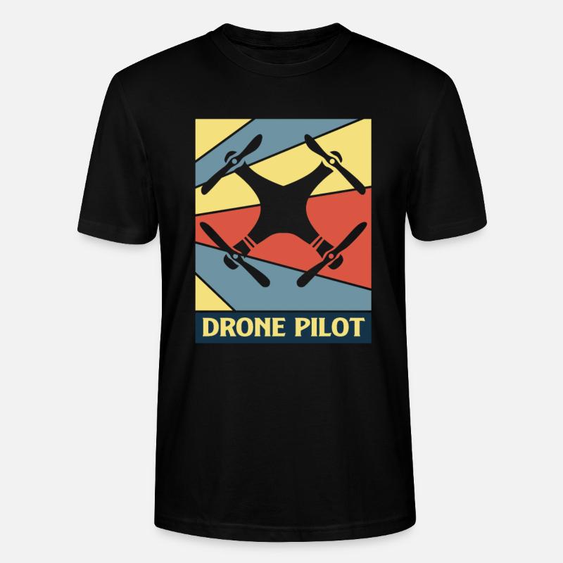 Drohne - Stanley/Stella Unisex Bio-T-Shirt CRAFTER - Schwarz