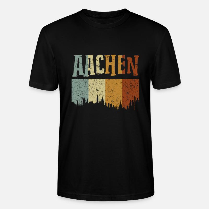 Aachen - Stanley/Stella Unisex Bio-T-Shirt CRAFTER - Schwarz