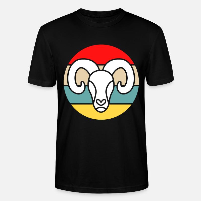 Steinbock - Stanley/Stella Unisex Bio-T-Shirt CRAFTER - Schwarz
