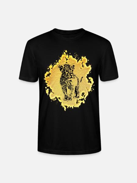 Lion bébé - T-shirt bio CRAFTER Stanley Stella Unisexe - noir