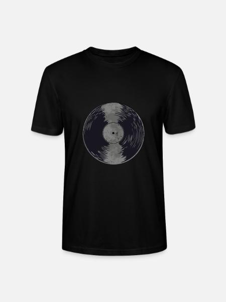 Disques de disques cadeau - T-shirt bio CRAFTER Stanley Stella Unisexe - noir