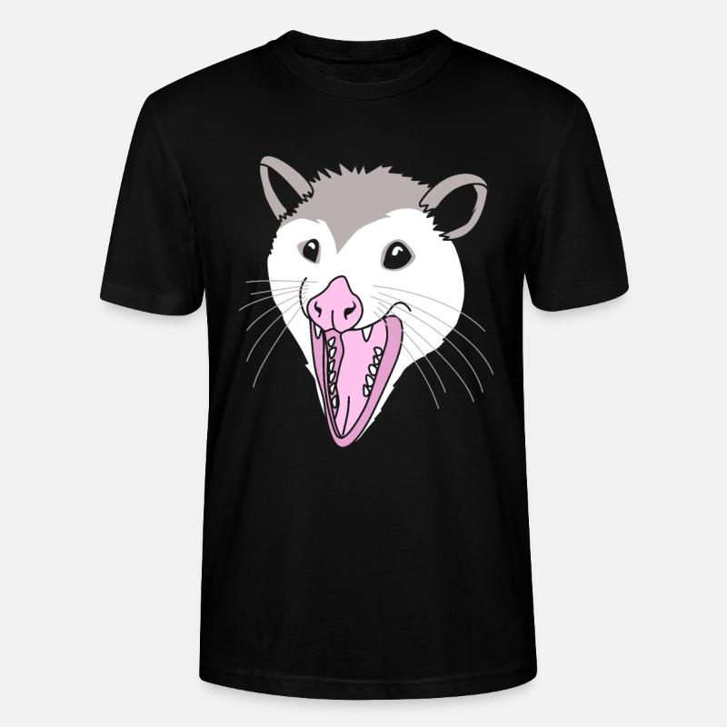 Opossum - Stanley/Stella Unisex Bio-T-Shirt CRAFTER - Schwarz