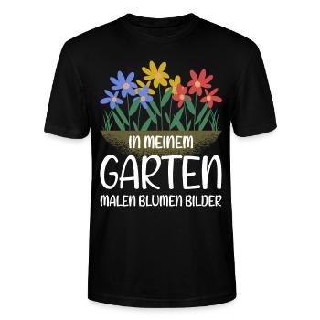 Garten Gärtner - Lustiges Hobbygärtner Geschenk - Stanley/Stella Unisex Bio-T-Shirt CRAFTER - Schwarz - Vorne - Alina (178cm) & Michal (187cm)