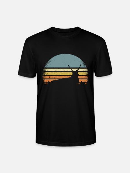 Escargots rythme cardiaque - T-shirt bio CRAFTER Stanley Stella Unisexe - noir
