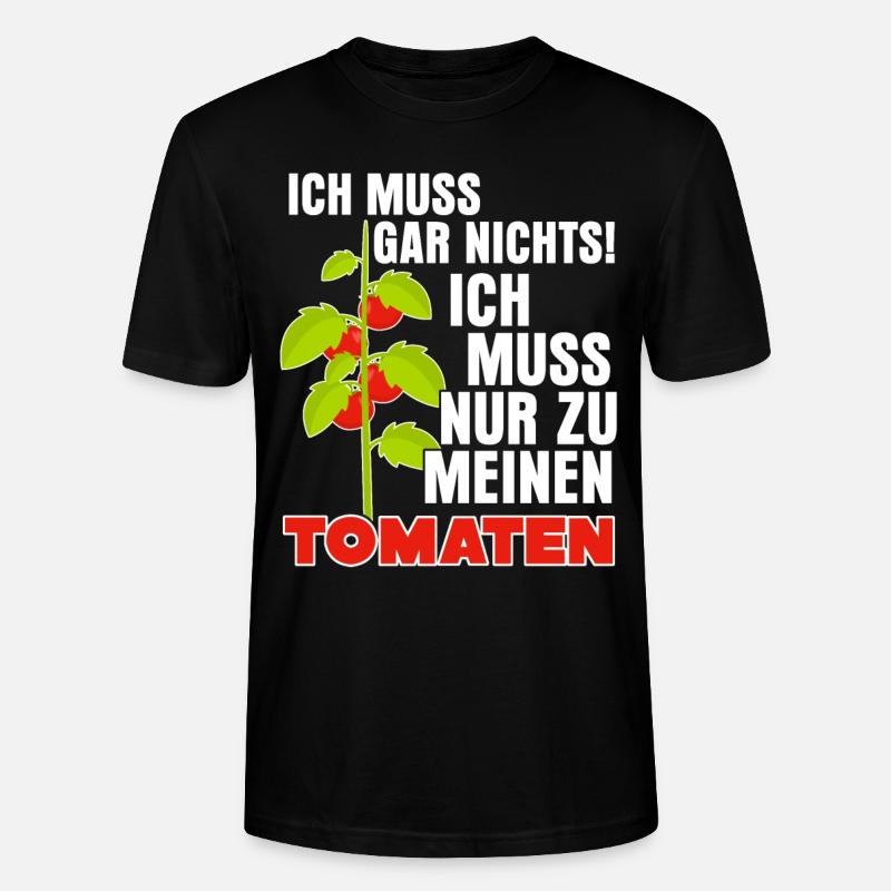 Tomaten Spruch Tomate - Stanley/Stella Unisex Bio-T-Shirt CRAFTER - Schwarz