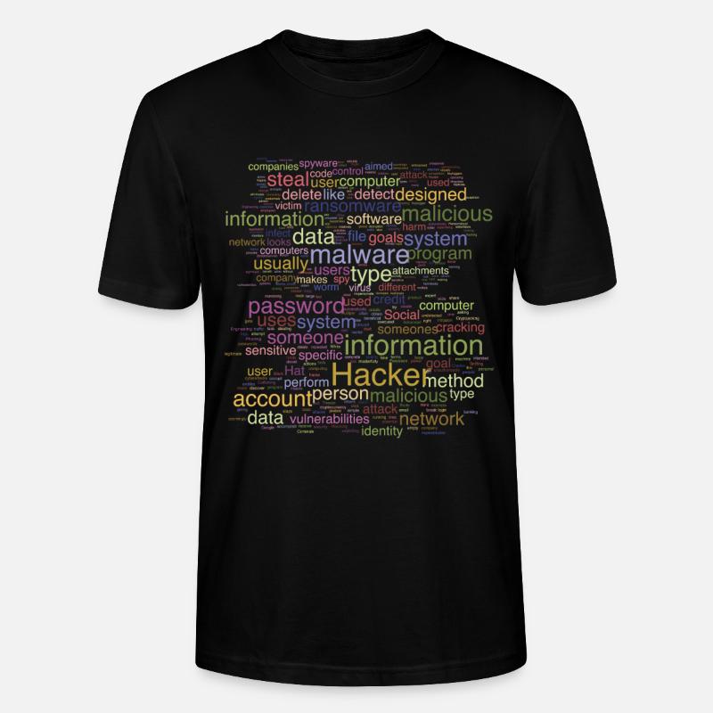 Cyber Computer Programming Digitale Es - Stanley/Stella Unisex Bio-T-Shirt CRAFTER - Schwarz