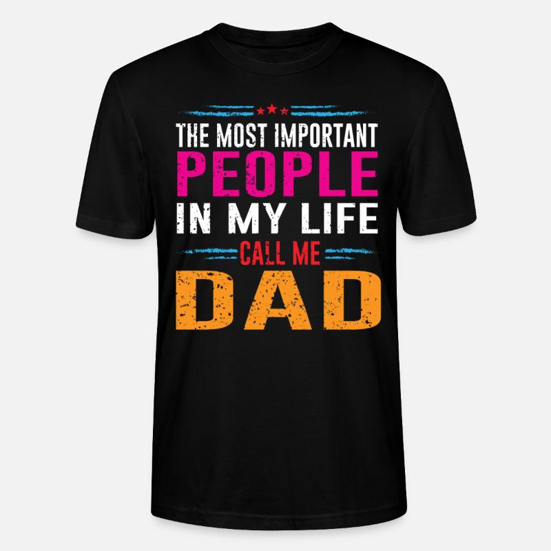 Bester Dad I Bester Papa - Stanley/Stella Unisex Bio-T-Shirt CRAFTER - Schwarz