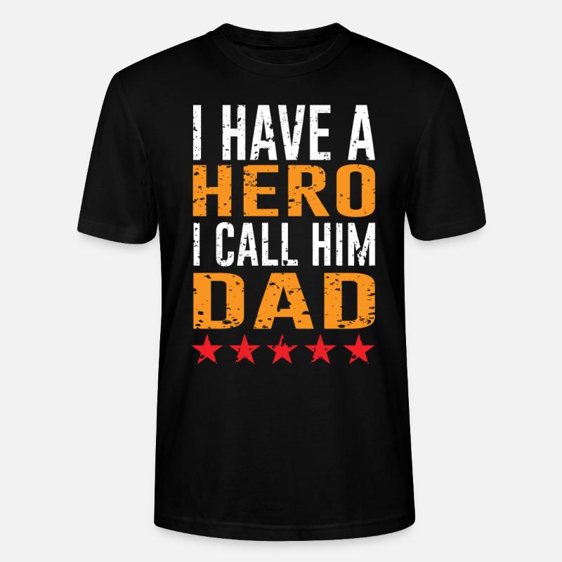 Bester Dad I Bester Papa - Stanley/Stella Unisex Bio-T-Shirt CRAFTER - Schwarz