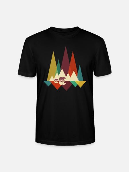 L’ours errant Ours errants - T-shirt bio CRAFTER Stanley Stella Unisexe - noir
