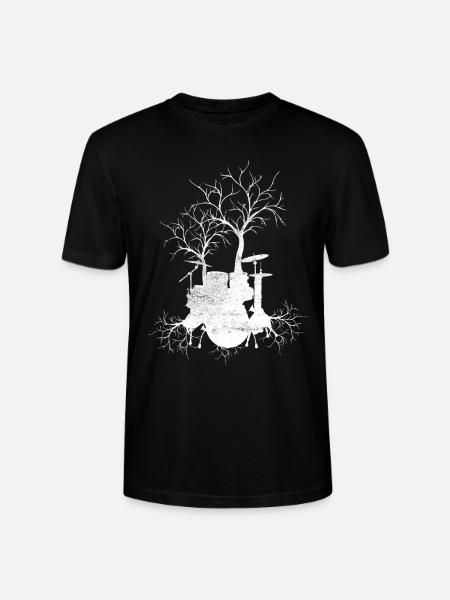 arbre nature musique percussion art - T-shirt bio CRAFTER Stanley Stella Unisexe - noir