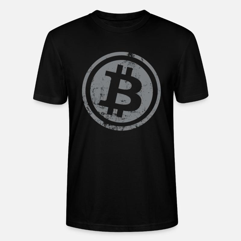 Bitcoin Button Kryptowährungen Bitcoins - Stanley/Stella Unisex Bio-T-Shirt CRAFTER - Schwarz