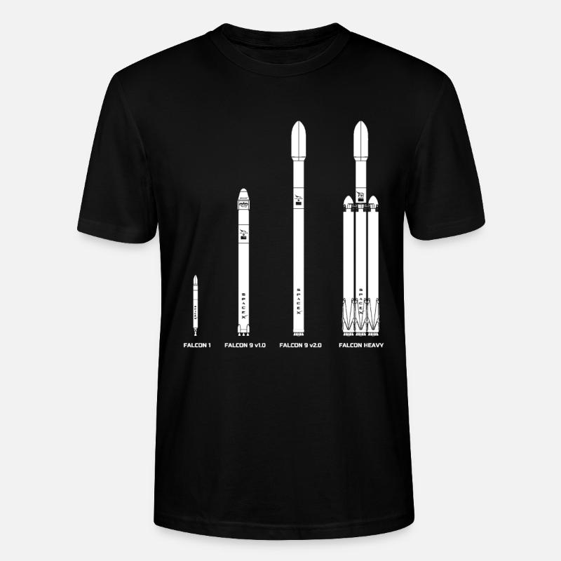 Falcon Raketen Evolution - Stanley/Stella Unisex Bio-T-Shirt CRAFTER - Schwarz