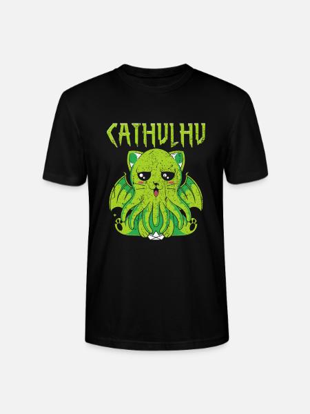 Cathulhu Saying Design - Stanley/Stella CRAFTER Unisex Organic T-Shirt - black