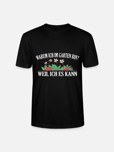 Gartenarbeit Gartenspruch Gärtner Geschenkidee - Stanley/Stella Unisex Bio-T-Shirt CRAFTER - Schwarz