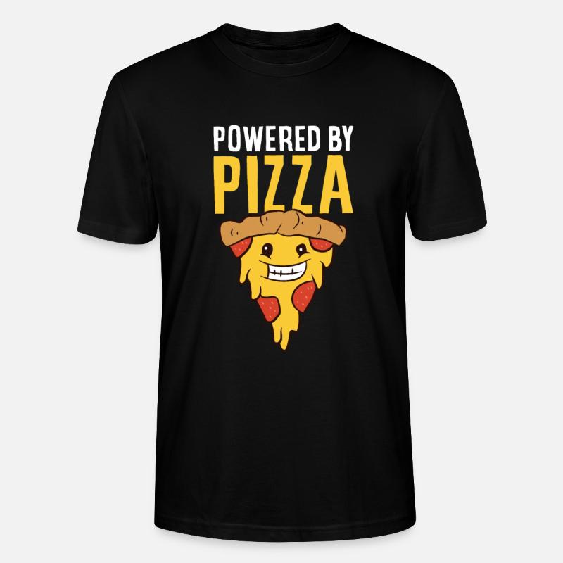 Propulsé par Pizza Love Pizzas - T-shirt bio CRAFTER Stanley Stella Unisexe - noir