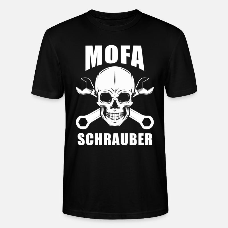 Mofa Schrauber Mofaschrauber - Stanley/Stella Unisex Bio-T-Shirt CRAFTER - Schwarz