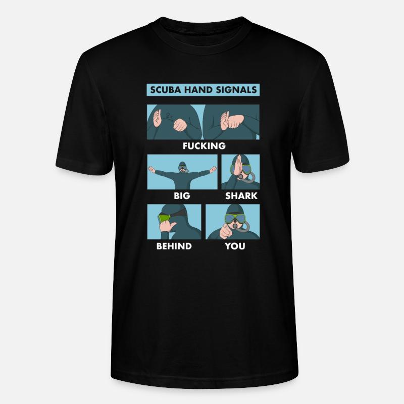 Plongée Paumer plongeur - T-shirt bio CRAFTER Stanley Stella Unisexe - noir