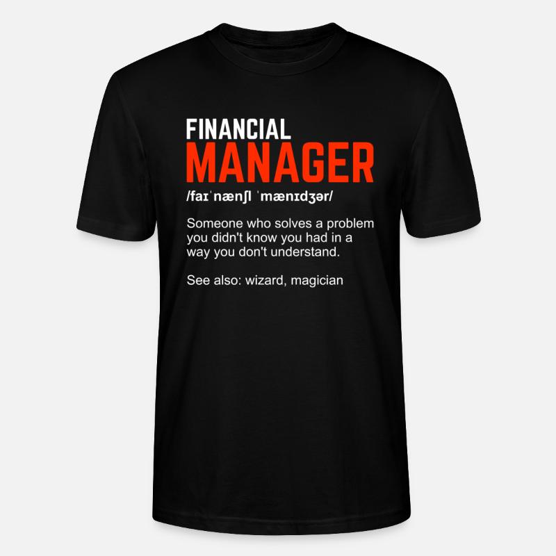 Finanzmanager Definition Geschenk - Stanley/Stella Unisex Bio-T-Shirt CRAFTER - Schwarz