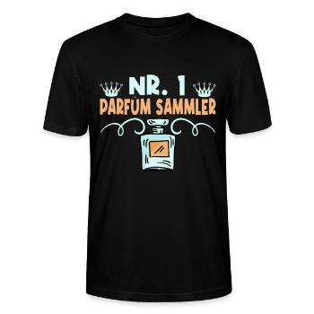 Collecteurs de parfums nr 1 - T-shirt bio CRAFTER Stanley Stella Unisexe - noir - Devant - Alina (178cm) & Michal (187cm)