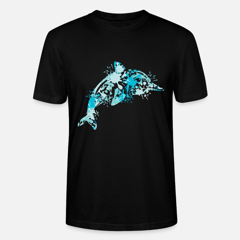Delfin - Stanley/Stella Unisex Bio-T-Shirt CRAFTER - Schwarz