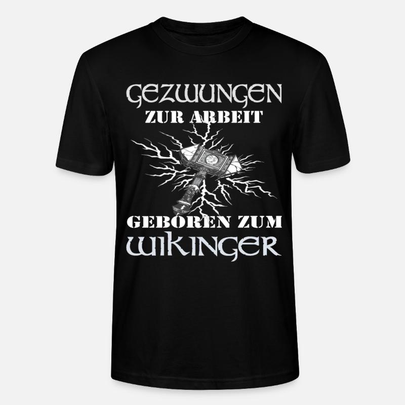 Wikinger Walhalla Geschenk Kostüm - Stanley/Stella Unisex Bio-T-Shirt CRAFTER - Schwarz