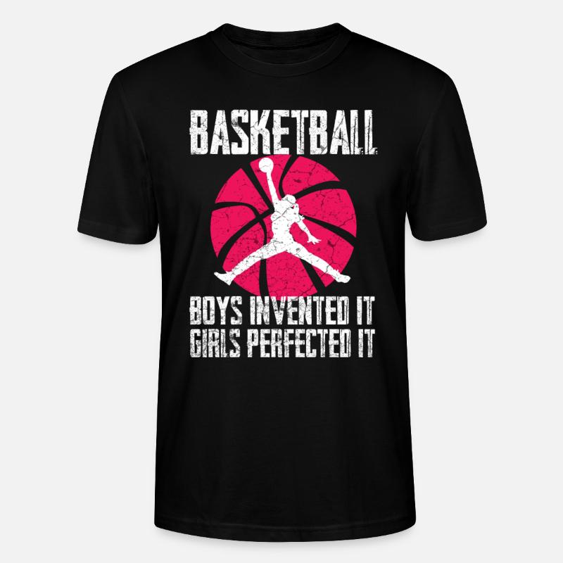 Basketball Mädchen - Stanley/Stella Unisex Bio-T-Shirt CRAFTER - Schwarz