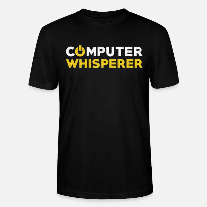 Computer scientist gift computer - Stanley/Stella CRAFTER Unisex Organic T-Shirt - black