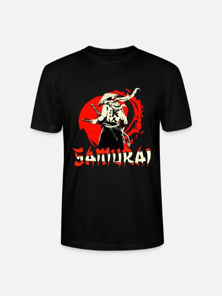Samurai Kampfsportler Japan - Stanley/Stella Unisex Bio-T-Shirt CRAFTER - Schwarz
