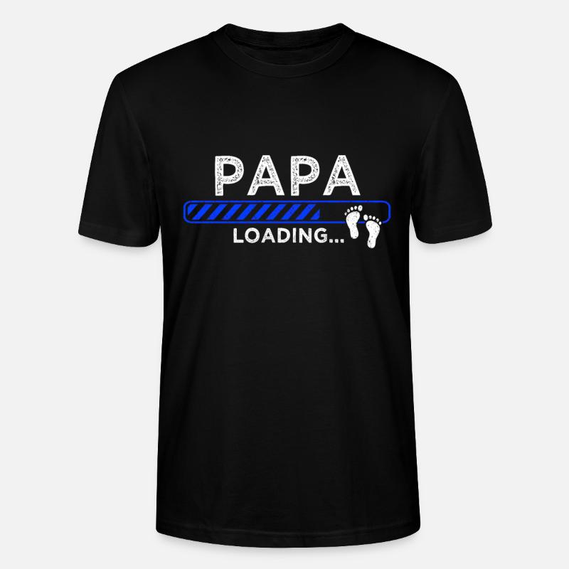 Papa loading - Stanley/Stella Unisex Bio-T-Shirt CRAFTER - Schwarz