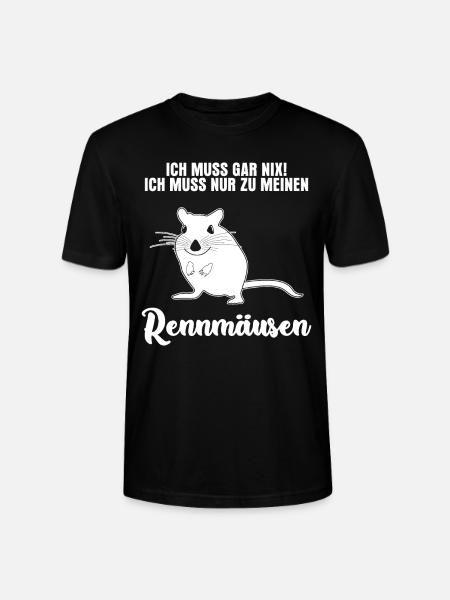 Rennmaus Spruch - Stanley/Stella Unisex Bio-T-Shirt CRAFTER - Schwarz