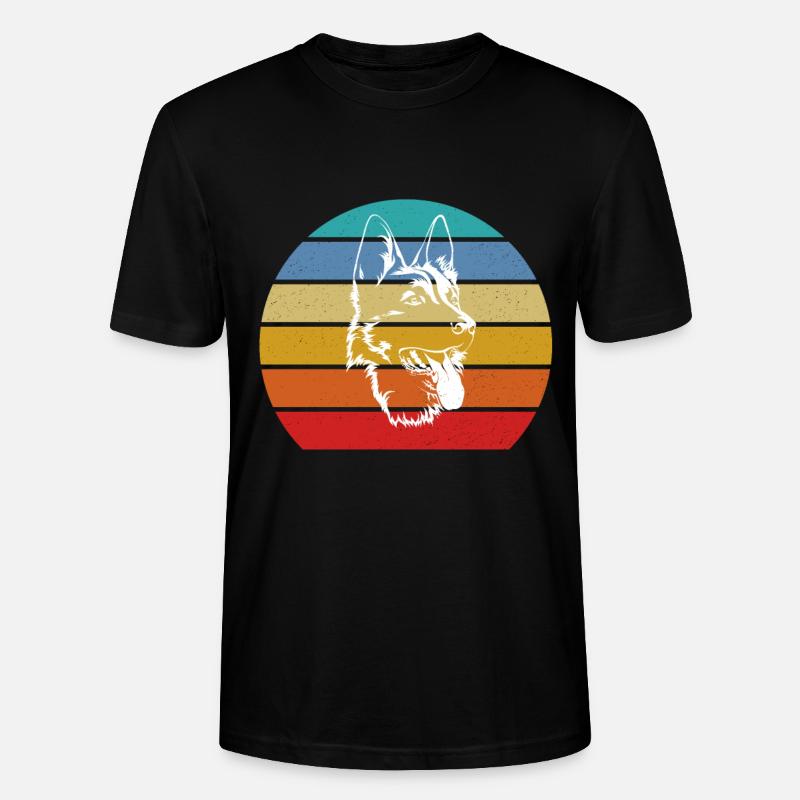 Deutscher Schäferhund - Stanley/Stella Unisex Bio-T-Shirt CRAFTER - Schwarz