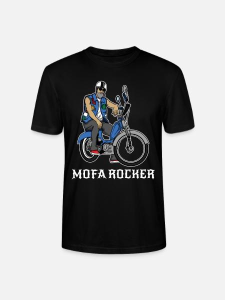 Mofa Rocker Moped Kutte Zweitakter 25 km/h Kult - Stanley/Stella Unisex Bio-T-Shirt CRAFTER - Schwarz