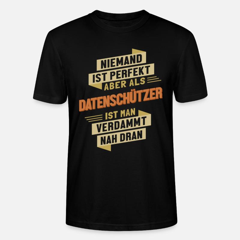 Datenschützer fast Perfekt Datenschützer - Stanley/Stella Unisex Bio-T-Shirt CRAFTER - Schwarz