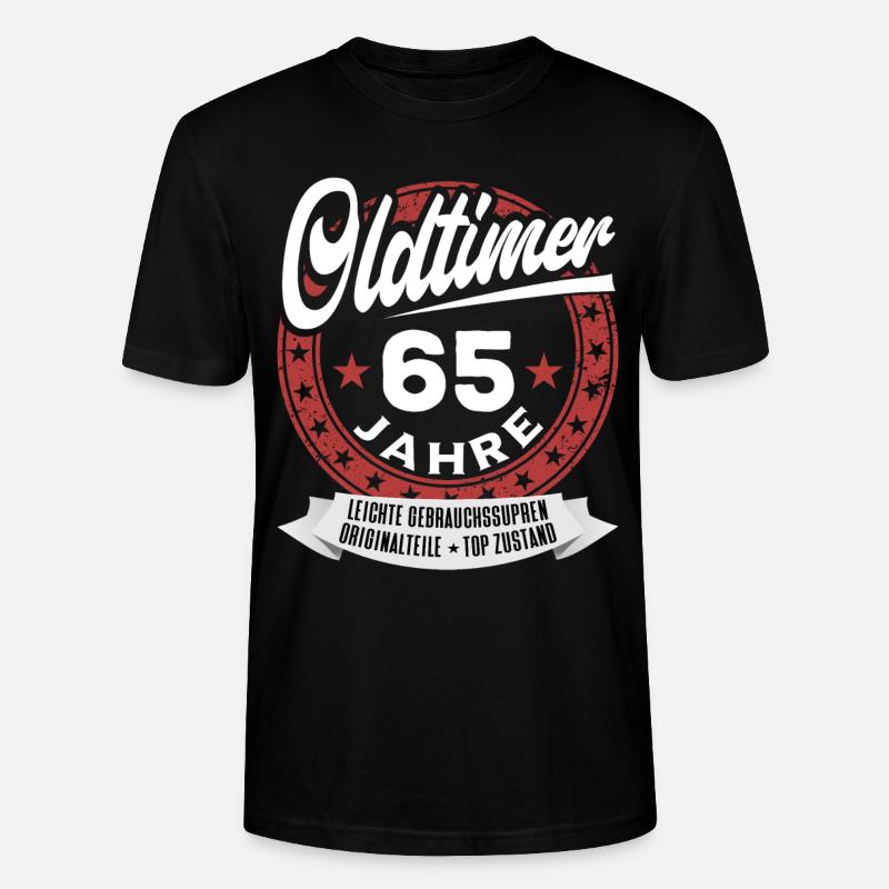 Oldtimer 65 Jahre - Stanley/Stella Unisex Bio-T-Shirt CRAFTER - Schwarz