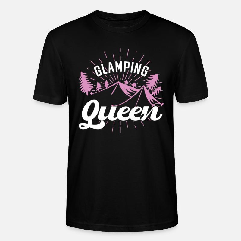 Glamping Queen Camping - Stanley/Stella Unisex Bio-T-Shirt CRAFTER - Schwarz