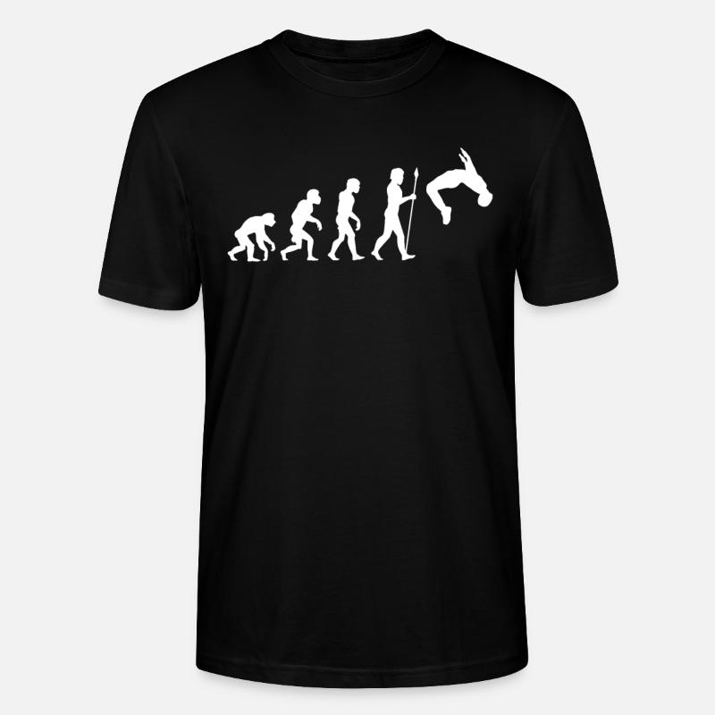 Backflip Parkour Evolution - Stanley/Stella Unisex Bio-T-Shirt CRAFTER - Schwarz
