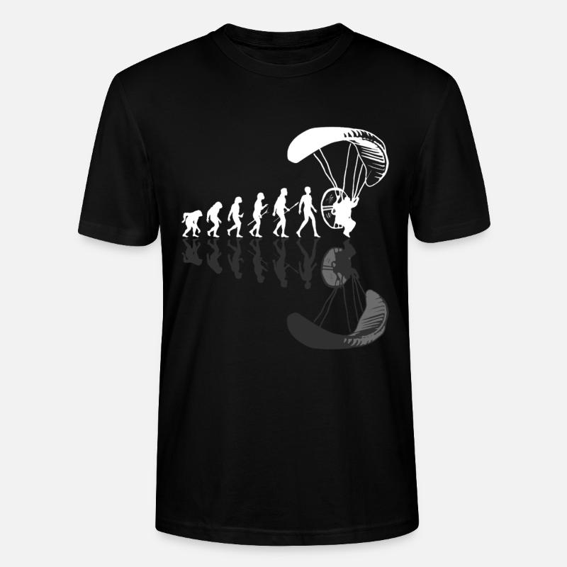 Evolution Motorschirmfliegen Gleitschirm - Stanley/Stella Unisex Bio-T-Shirt CRAFTER - Schwarz