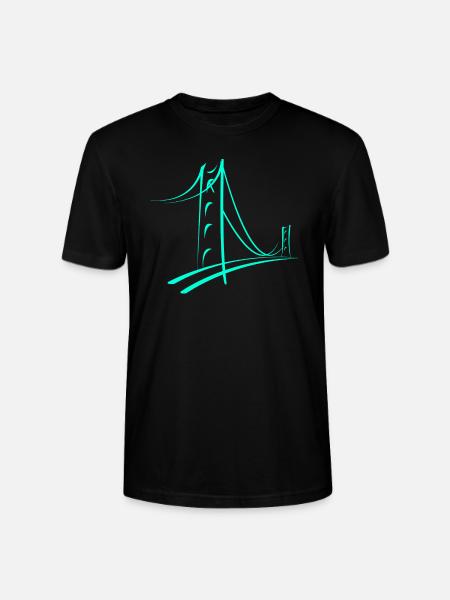 Motorway bridge - Stanley/Stella CRAFTER Unisex Organic T-Shirt - black