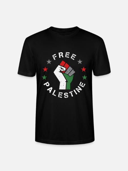 Fri Palæstina Knytnæve Gaza - arabisk gave - Stanley Stella CRAFTER unisex økologisk-T-shirt - sort