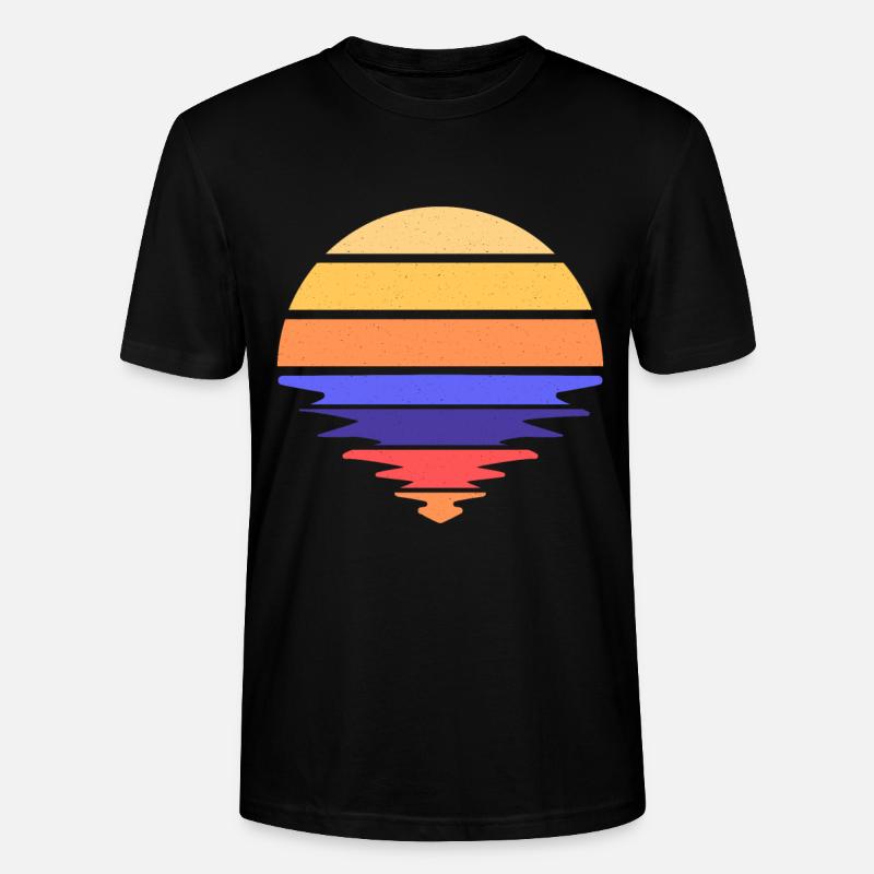 SUNSET I Regenbogen - Stanley/Stella Unisex Bio-T-Shirt CRAFTER - Schwarz