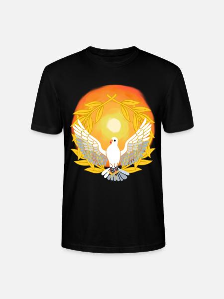 Luz del sol Paloma Dios Jesús Paz Creación - Camiseta unisex ecológica CRAFTER de Stanley/Stella - negro