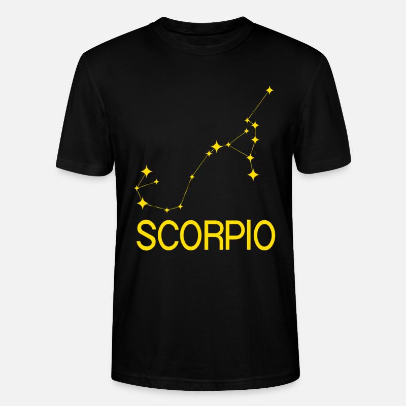 Sternzeichen Skorpion - Stanley/Stella Unisex Bio-T-Shirt CRAFTER - Schwarz