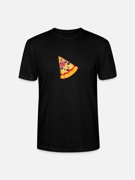 Pizza Babby and Slice - Stanley/Stella Unisex Bio-T-Shirt CRAFTER - Schwarz