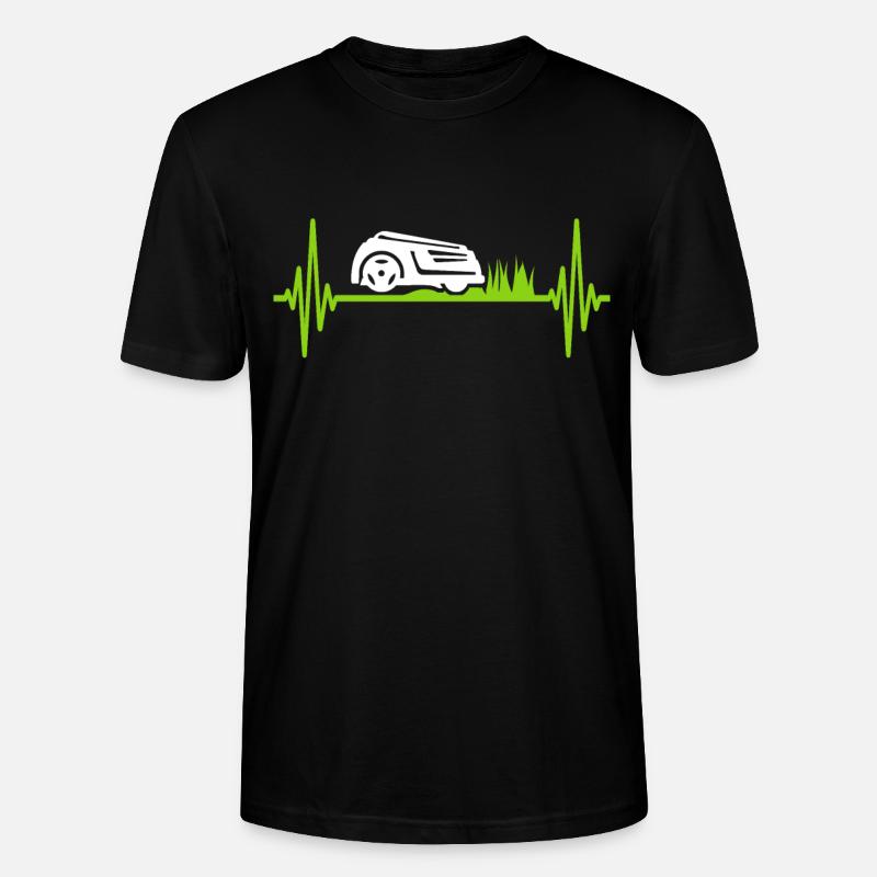 Mähroboter Rasenmäher EKG - Stanley/Stella Unisex Bio-T-Shirt CRAFTER - Schwarz