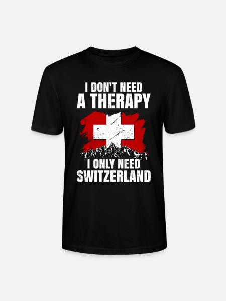 Switzerland - Stanley/Stella CRAFTER Unisex Organic T-Shirt - black