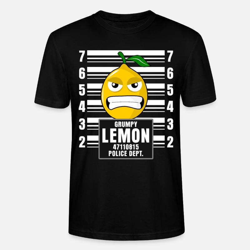 Zitrone Zitronen - Stanley/Stella Unisex Bio-T-Shirt CRAFTER - Schwarz