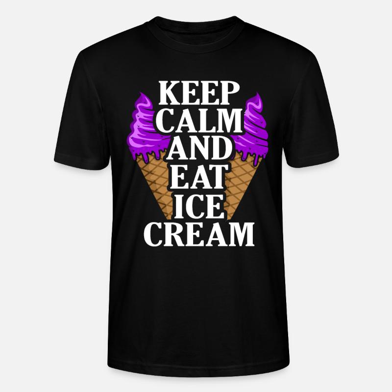 Crème glacée - T-shirt bio CRAFTER Stanley Stella Unisexe - noir