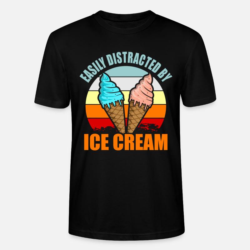 Eiscreme - Stanley/Stella Unisex Bio-T-Shirt CRAFTER - Schwarz